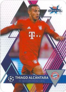 Thiago Alcantara Bayern Munchen 2019/20 Topps Crystal Champions League Base card #22